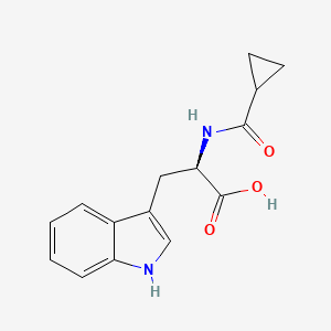 (2R)-2-(cyclopropylformamido)-3-(1H-indol-3-yl)propanoic acid
