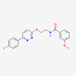 molecular formula C20H18FN3O3 B2824255 N-(2-((6-(4-fluorophenyl)pyridazin-3-yl)oxy)ethyl)-3-methoxybenzamide CAS No. 920363-58-2