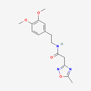 N-[2-(3,4-dimethoxyphenyl)ethyl]-2-(5-methyl-1,2,4-oxadiazol-3-yl)acetamide