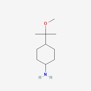 molecular formula C10H21NO B2824261 trans-4-(2-Methoxypropan-2-yl)cyclohexan-1-amine CAS No. 2058249-81-1