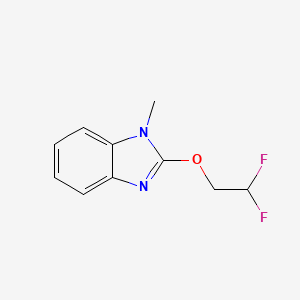 molecular formula C10H10F2N2O B2824272 2-(2,2-二氟乙氧基)-1-甲基-1H-1,3-苯并二氮杂唑 CAS No. 2202369-78-4