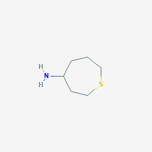 molecular formula C6H13NS B2824284 Thiepan-4-amine CAS No. 128861-82-5