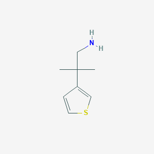 molecular formula C8H13NS B2824308 2-甲基-2-(噻吩-3-基)丙基胺 CAS No. 339055-52-6