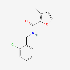 molecular formula C13H12ClNO2 B2824309 N-(2-chlorobenzyl)-3-methylfuran-2-carboxamide CAS No. 950255-33-1