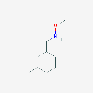 molecular formula C9H19NO B2824310 Methoxy[(3-methylcyclohexyl)methyl]amine CAS No. 1553192-73-6