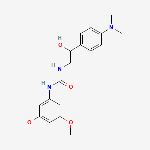 molecular formula C19H25N3O4 B2824322 1-(3,5-Dimethoxyphenyl)-3-(2-(4-(dimethylamino)phenyl)-2-hydroxyethyl)urea CAS No. 1421483-48-8