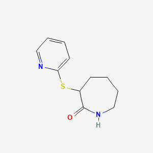 3-(Pyridin-2-ylthio)azepan-2-one