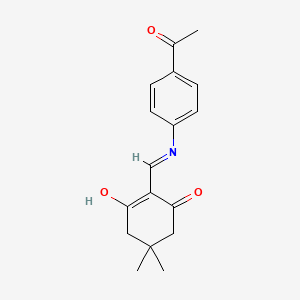 2-{[(4-Acetylphenyl)amino]methylidene}-5,5-dimethylcyclohexane-1,3-dione