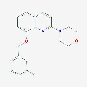 4-(8-((3-Methylbenzyl)oxy)quinolin-2-yl)morpholine