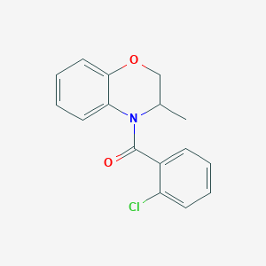 (2-chlorophenyl)(3-methyl-2,3-dihydro-4H-1,4-benzoxazin-4-yl)methanone