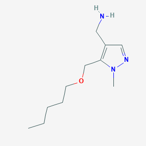 [1-Methyl-5-(pentoxymethyl)pyrazol-4-yl]methanamine