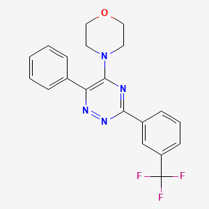 5-Morpholino-6-phenyl-3-[3-(trifluoromethyl)phenyl]-1,2,4-triazine