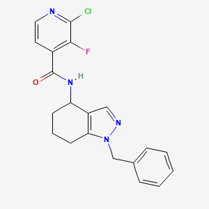 N-(1-benzyl-4,5,6,7-tetrahydro-1H-indazol-4-yl)-2-chloro-3-fluoropyridine-4-carboxamide