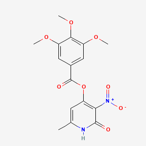 (6-methyl-3-nitro-2-oxo-1H-pyridin-4-yl) 3,4,5-trimethoxybenzoate