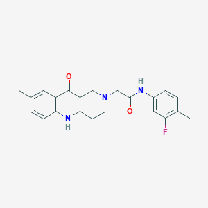N-(3-fluoro-4-methylphenyl)-2-(8-methyl-10-oxo-3,4-dihydrobenzo[b][1,6]naphthyridin-2(1H,5H,10H)-yl)acetamide