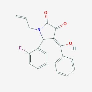 molecular formula C20H16FNO3 B282439 1-allyl-4-benzoyl-5-(2-fluorophenyl)-3-hydroxy-1,5-dihydro-2H-pyrrol-2-one 