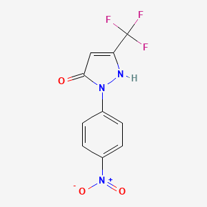 2-(4-nitrophenyl)-5-(trifluoromethyl)-1H-pyrazol-3-one