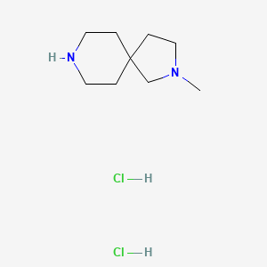 molecular formula C9H20Cl2N2 B2824401 2-Methyl-2,8-diazaspiro[4.5]decane dihydrochloride CAS No. 2140316-58-9