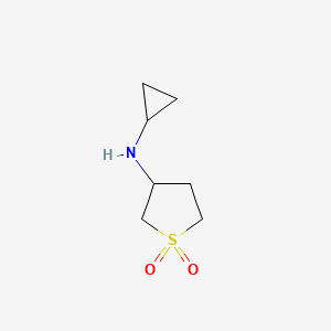molecular formula C7H13NO2S B2824415 N-cyclopropyl-1,1-dioxothiolan-3-amine CAS No. 900640-94-0
