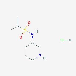 molecular formula C8H19ClN2O2S B2824416 (S)-N-(哌啶-3-基)丙烷-2-磺酰胺盐酸盐 CAS No. 1349702-29-9