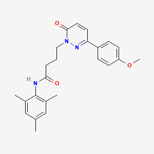molecular formula C24H27N3O3 B2824418 N-间甲苯基-4-(3-(4-甲氧基苯基)-6-氧代吡啶-1(6H)-基)丁酰胺 CAS No. 946321-83-1
