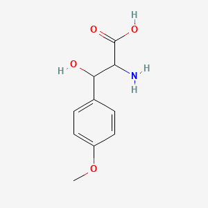 molecular formula C10H13NO4 B2824424 2-Amino-3-hydroxy-3-(4-methoxyphenyl)propanoic acid CAS No. 50897-30-8