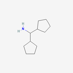 molecular formula C11H21N B2824426 二环戊基甲胺 CAS No. 856205-34-0