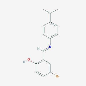 4-bromo-2-{(E)-[(4-isopropylphenyl)imino]methyl}phenol