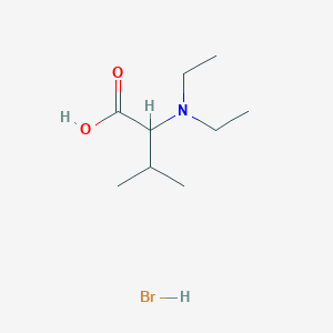 molecular formula C9H20BrNO2 B2824449 2-(Diethylamino)-3-methylbutanoic acid hydrobromide CAS No. 1485774-01-3
