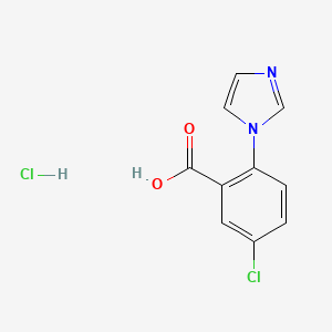 5-chloro-2-(1H-imidazol-1-yl)benzoic acid hydrochloride