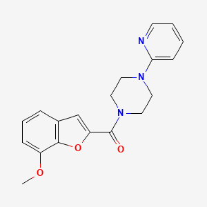 molecular formula C19H19N3O3 B2824465 (7-Methoxy-1-benzofuran-2-yl)[4-(pyridin-2-yl)piperazin-1-yl]methanone CAS No. 951928-73-7