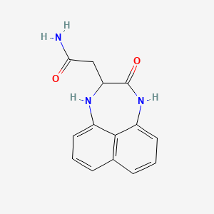 2-(3-Oxo-1,2,3,4-tetrahydronaphtho[1,8-ef][1,4]diazepin-2-yl)acetamide