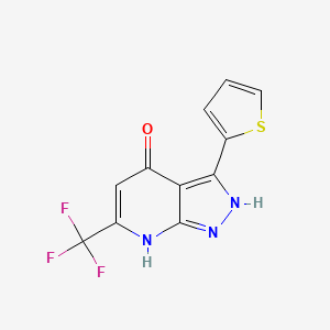 3-(2-thienyl)-6-(trifluoromethyl)-1H-pyrazolo[3,4-b]pyridin-4-ol