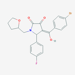 4-(4-bromobenzoyl)-5-(4-fluorophenyl)-3-hydroxy-1-(tetrahydro-2-furanylmethyl)-1,5-dihydro-2H-pyrrol-2-one