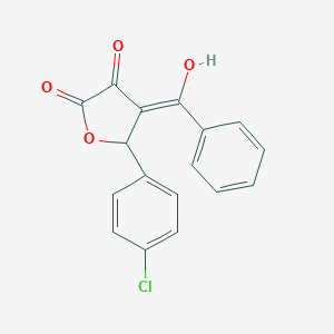 molecular formula C17H11ClO4 B282450 4-benzoyl-5-(4-chlorophenyl)-3-hydroxy-2(5H)-furanone 