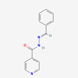 molecular formula C13H11N3O B2824521 N-(benzylideneamino)pyridine-4-carboxamide CAS No. 533-02-8