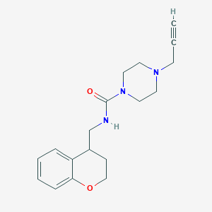 N-(3,4-Dihydro-2H-chromen-4-ylmethyl)-4-prop-2-ynylpiperazine-1-carboxamide