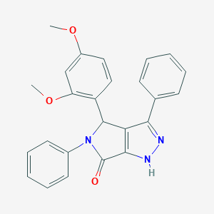 molecular formula C25H21N3O3 B282453 4-(2,4-dimethoxyphenyl)-3,5-diphenyl-4,5-dihydropyrrolo[3,4-c]pyrazol-6(1H)-one 