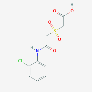 molecular formula C10H10ClNO5S B2824530 2-{[2-(2-Chloroanilino)-2-oxoethyl]sulfonyl}acetic acid CAS No. 344267-76-1