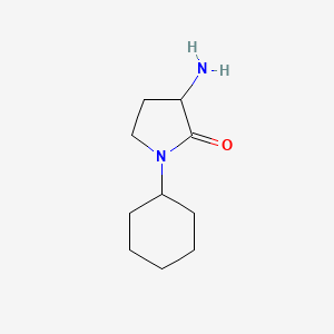 molecular formula C10H18N2O B2824534 3-Amino-1-cyclohexylpyrrolidin-2-one CAS No. 1249073-15-1