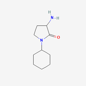 molecular formula C10H18N2O B2824534 3-氨基-1-环己基吡咯烷-2-酮 CAS No. 1249073-15-1