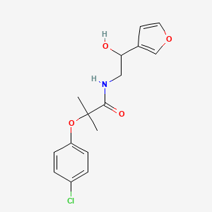 2-(4-chlorophenoxy)-N-(2-(furan-3-yl)-2-hydroxyethyl)-2-methylpropanamide