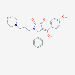 5-(4-tert-butylphenyl)-3-hydroxy-4-(4-methoxybenzoyl)-1-[3-(4-morpholinyl)propyl]-1,5-dihydro-2H-pyrrol-2-one