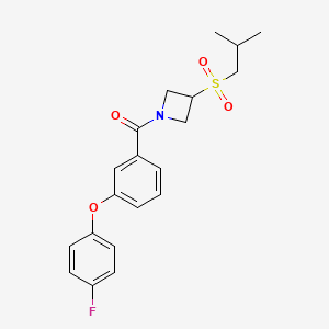 (3-(4-Fluorophenoxy)phenyl)(3-(isobutylsulfonyl)azetidin-1-yl)methanone