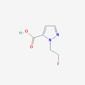 molecular formula C6H7FN2O2 B2824558 1-(2-fluoroethyl)-1H-pyrazole-5-carboxylic acid CAS No. 1198437-45-4