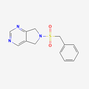 molecular formula C13H13N3O2S B2824569 6-(benzylsulfonyl)-6,7-dihydro-5H-pyrrolo[3,4-d]pyrimidine CAS No. 1705765-71-4