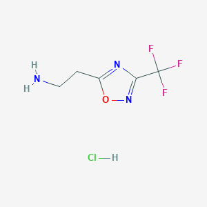 2-[3-(Trifluoromethyl)-1,2,4-oxadiazol-5-yl]ethanamine;hydrochloride