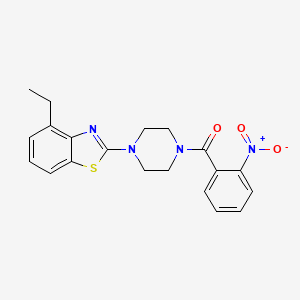 (4-(4-Ethylbenzo[d]thiazol-2-yl)piperazin-1-yl)(2-nitrophenyl)methanone