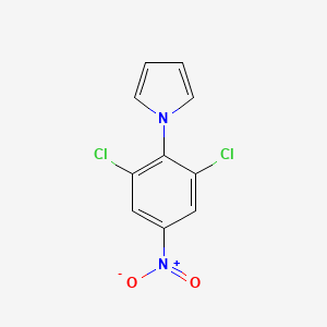 molecular formula C10H6Cl2N2O2 B2824591 1-(2,6-Dichloro-4-nitrophenyl)-1H-pyrrole CAS No. 93516-62-2