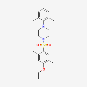 molecular formula C22H30N2O3S B2824598 1-(2,6-Dimethylphenyl)-4-(4-ethoxy-2,5-dimethylphenyl)sulfonylpiperazine CAS No. 1903776-62-4